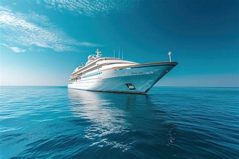 Premium Photo A Cruise Ship Yacht On A Tour Tourism Vacation Ai