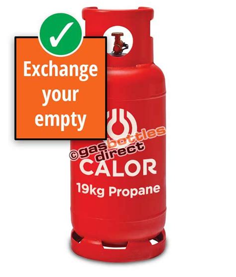 19kg Propane Calor Gas Bottle Refill From Rent Free Gas Cylinders