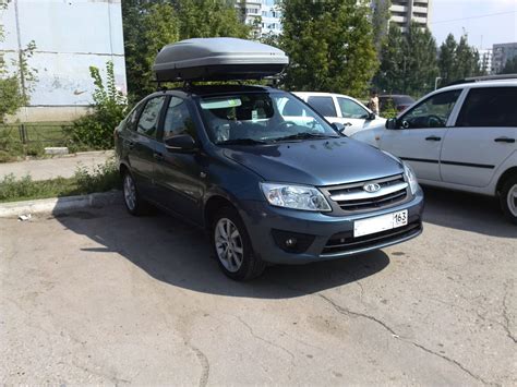 Бокс на крышу — Lada Гранта Лифтбек (1G), 1,6 л, 2014 года | аксессуары ...