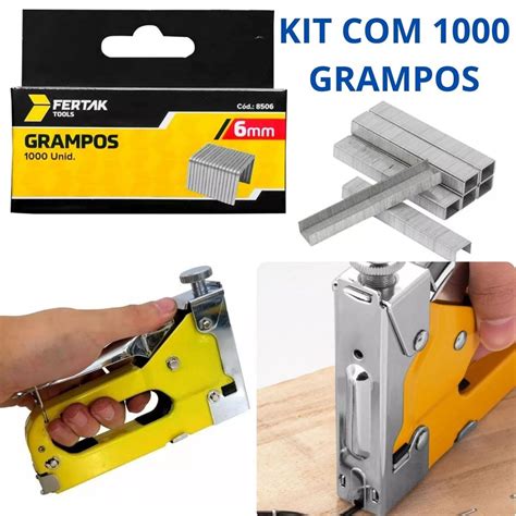 Grampo Para Grampeador De Madeira - Grampo De Grampeador Tapeceiro Madeira 6mm ate 5000 Unidades ...
