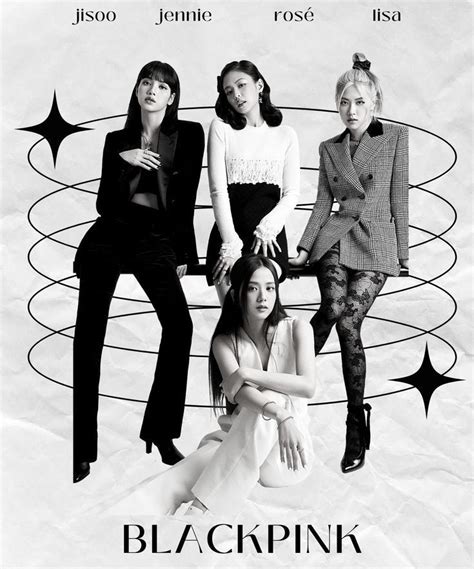 Blackpink Poster 🖤 In 2023 Blackpink Poster Black And White Posters Pink Posters