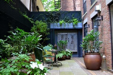 Greenwich Village Backyard Transitional Patio New York By