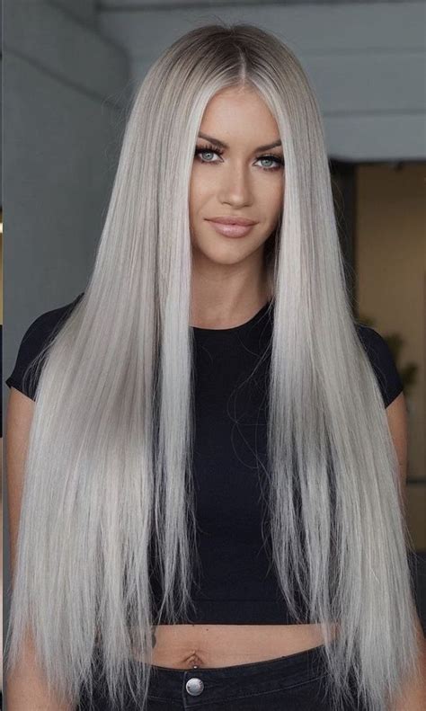 Pin By Calvinfrank On Haar Blond Verven Ice Blonde Hair Icy Blonde Hair Long Hair Styles