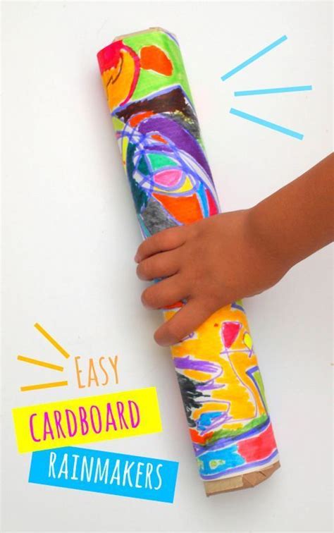 Easiest cardboard Rainmakers ever! | Preschool crafts, School crafts ...