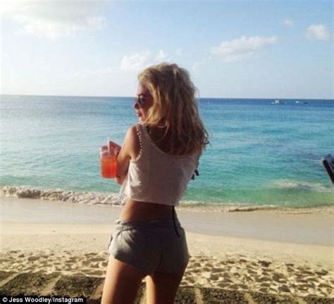 Made In Chelsea S Jess Woodley Shows Off Her Toned Abs In Frilly Bikini Daily Mail Online