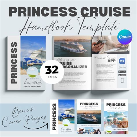 Cruise Prep Made Easy: Princess Cruise Handbook Canva Template for