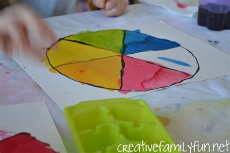 Color Wheel Painting - Creative Family Fun