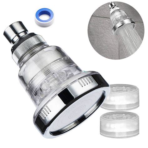 Adjustable Shower Filter Head for Hard Water Treatment and Spa ...