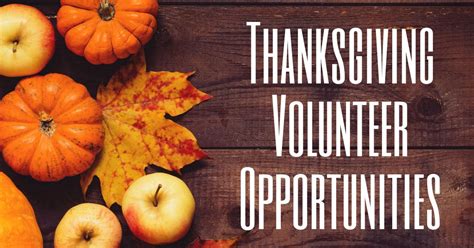 Thanksgiving Volunteer Opportunities | Enjoy OC