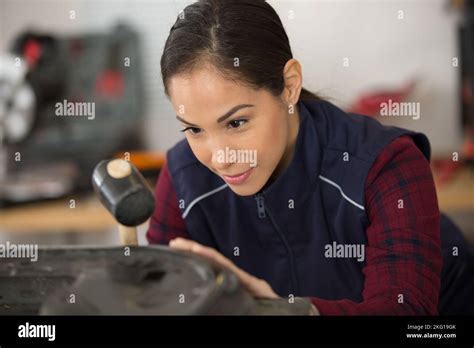 Female Car Mechanic Stock Photo Alamy