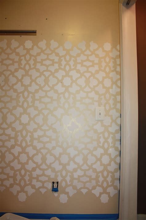 Shush In Your Home: DIY Stenciling An Entire Wall