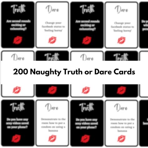 Naughty Truth Or Dare Game Cards Dirty Printable Sex Game For Couples Sex Positions And