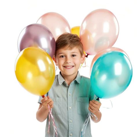 Birthday girl with balloons 26830033 Stock Photo at Vecteezy