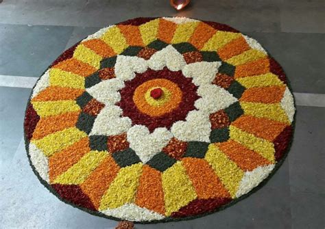 onam pookalam   simple pookalam designs images keralacom