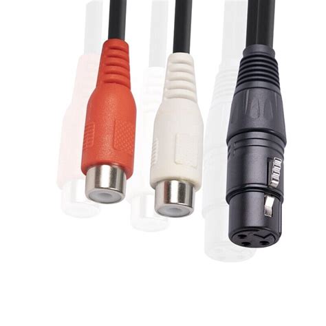 Xlr To Dual Rca Cable Xlr To Rca Y Splitter Cable 3 Pin Xlr Female To 2rca4084 Ebay