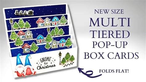 Multi Tiered Pop Up Box Cards NEW SIZE Videos Sam Calcott UK