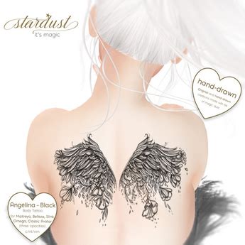 Second Life Marketplace - Stardust - Angelina - Black Tattoo