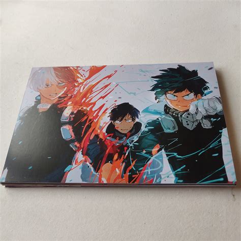 shoto midoriya  bakugo wall poster style  dipped  doodles