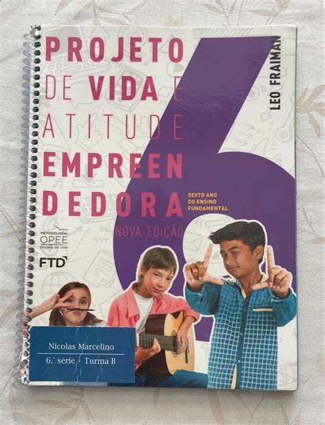 Livro Projeto De Vida E Atitude Empreendedora Ano Ftd L O Fraiman