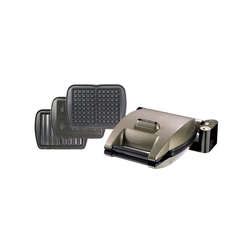Croque gaufrier MOULINEX SW6118.12 coloris chrome/noir - Conforama