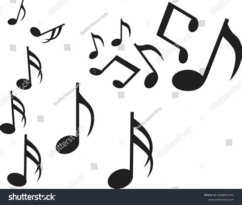 Music Notes Clipart Vector Illustration Stock Vector (Royalty Free ...