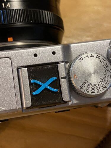 Hot Shoe Cover Fuji X Fujifilm Copertura Slitta Flash X Azzurro Light