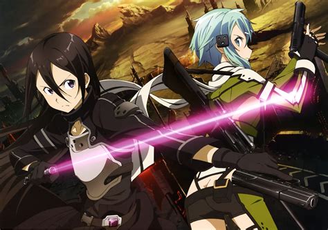 Kirito And Sinon Hd Wallpaper Background Image X Hot Sex Picture