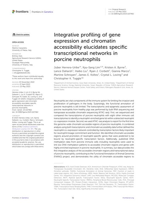 Pdf Integrative Profiling Of Gene Expression And Chromatin