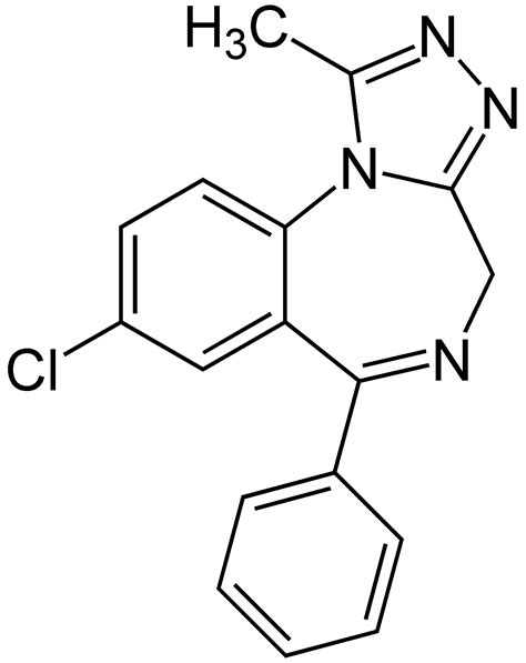 Xanax Drawing Pizza - Alprazolam Chemical Structure - Free Transparent