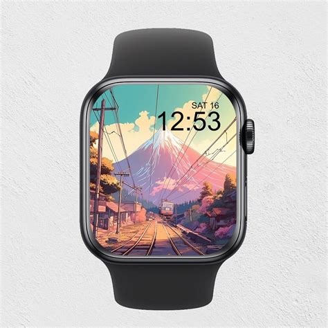 Anime Apple Watch Wallpaper Retro Anime Digital Watch Face Lofi