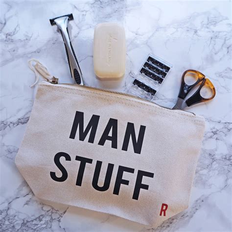 man stuff washbag  rock  ruby notonthehighstreetcom