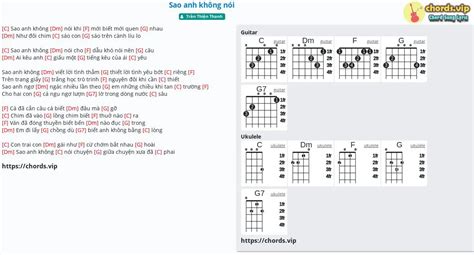 H P M Sao Anh Kh Ng N I C M M Tab Guitar Ukulele L I B I H T