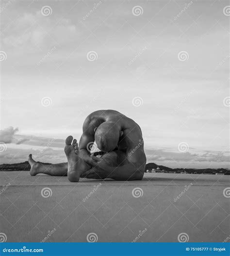 Naked Torso Man With Chain On Hand Broken Chain Freedom Concept Brutal Man Bodybuilder