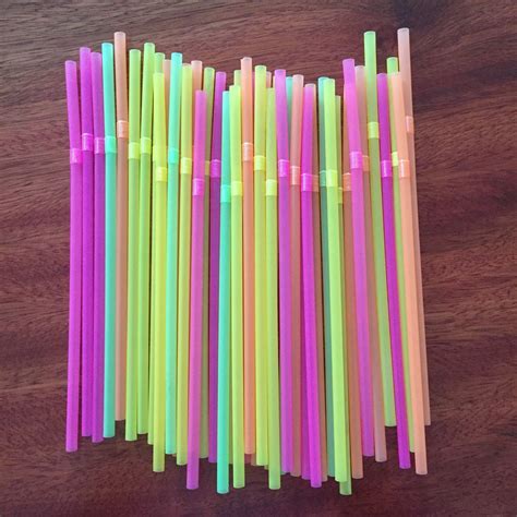 Single Use Biodegradable PLA Flexible Drinking Straws With Nude Packing