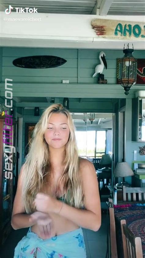 Alluring Maeva Reichert Shows Cleavage In Erotic Green Bikini Top