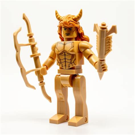 Premium Photo Highly Detailed Yellow Figure With Sword And Arrow Dc