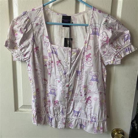 Hot Topic X Sanrio Blouse Never Worn Tags Still Depop