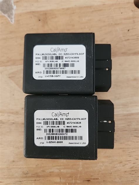 2x Calamp Gps Tracker Lmu3030labl Vehicle Equipment Fleet Tracking