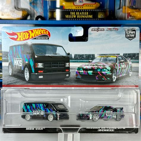 Hot Wheels MBK Van Nissan Skyline GT R BCNR33 HKS Car Culture 2 Pack 2023 Shopee Malaysia