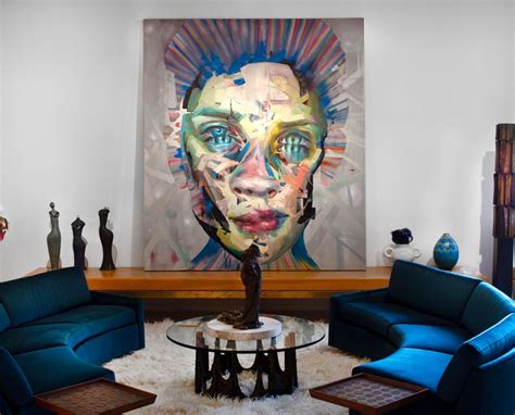 Justin Bower Abstract Oil Painting On Canvas Fractal Event For Sale