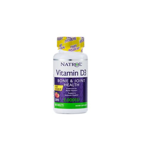 Natrol Vitamin D3 5000IU Fast Dissolve 90 Tablets – Healthy Options