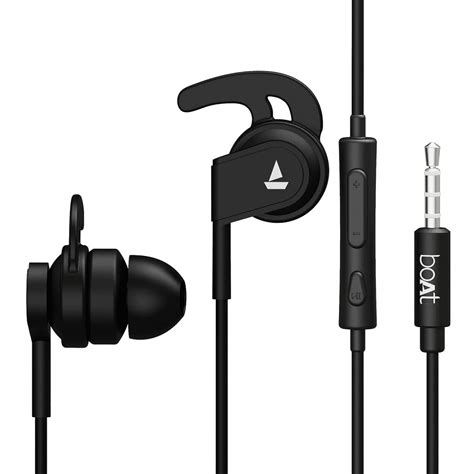 Buy BoAt Bassheads 242 In Ear Wired Earphones With Mic Active Black