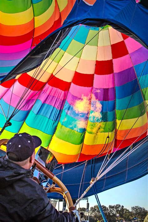 Colorful Hot Air Balloons Being Inflated Jigsaw Puzzle