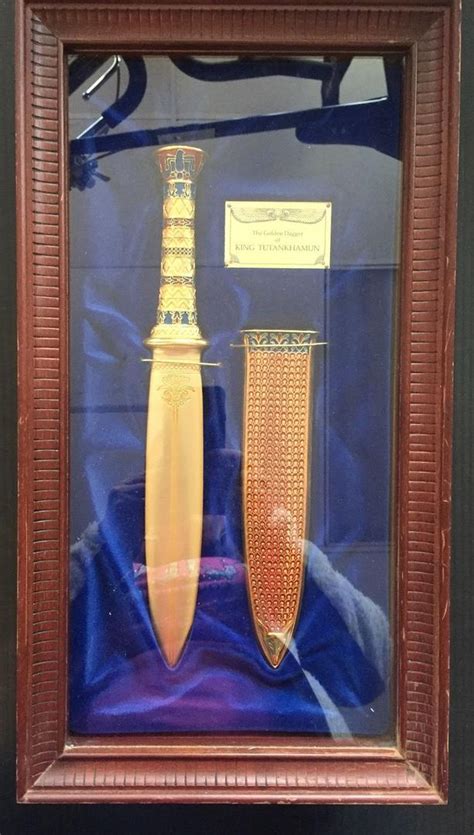 Franklin Mint Golden Dagger Of King Tutankhamun 13 Blade 1988