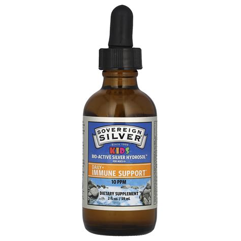 Sovereign Silver, Kids Bio-Active Silver Hydrosol, Daily + Immune ...