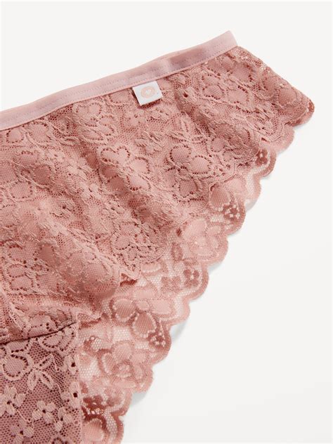 Low Rise Lace Cheeky Bikini Underwear Old Navy