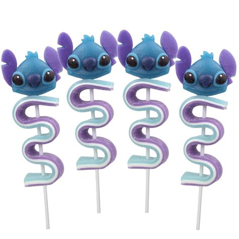 Lilo and Stitch Gummy Skewers, Birthday Party Candy, Pack of 4, 4.92