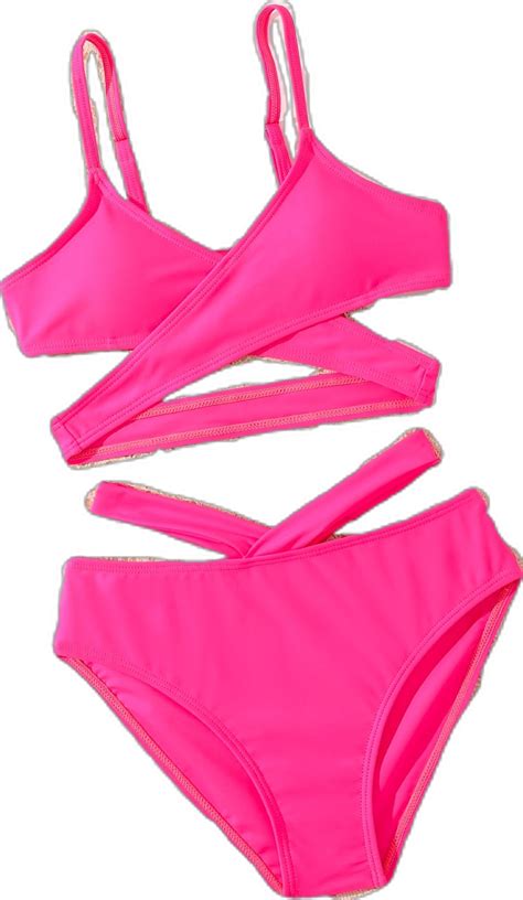Girls Solid Criss Cross Bikini Swimsuit Artofit