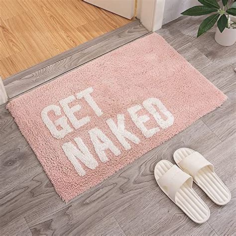 Get Naked Pink Bathroom Mat Fun Funny Cute Cool Bath Decor Shower Rug Unique Artofit