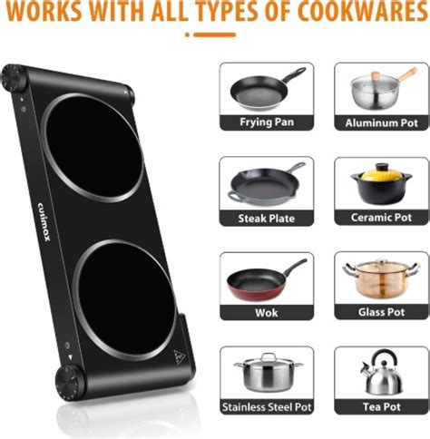 Cusimax Infrared Ceramic Double Hot Plate 1800W Black 1 Fred Meyer